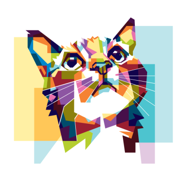Rullgardin vardagsrum kattens färger - Tenstickers