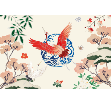 Rullgardin vardagsrum chinoiserie - Tenstickers