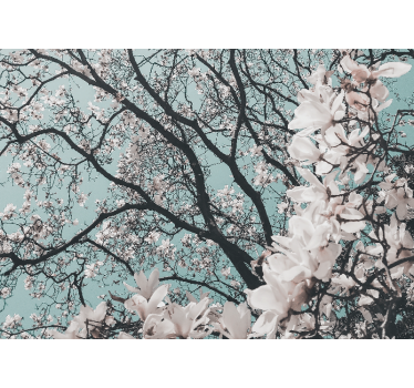 Rullgardin vardagsrum elegant stil japansk körsbärsblomma - Tenstickers