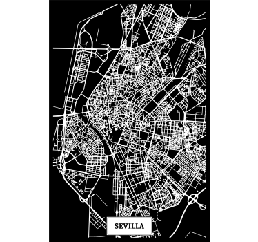 Rullgardin vardagsrum topografisk karta sevilla - Tenstickers