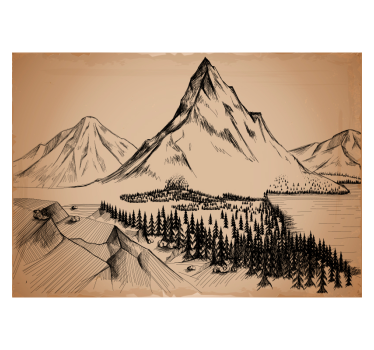 Rullgardin vardagsrum skogsgravyr - Tenstickers