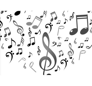 Rullgardin vardagsrum musiknoter - Tenstickers