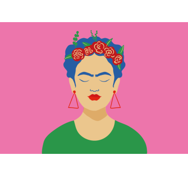 Rullgardin vardagsrum frida kahlo pop art design - Tenstickers