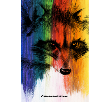 Rullgardin vardagsrum regnbågsrödräv - Tenstickers