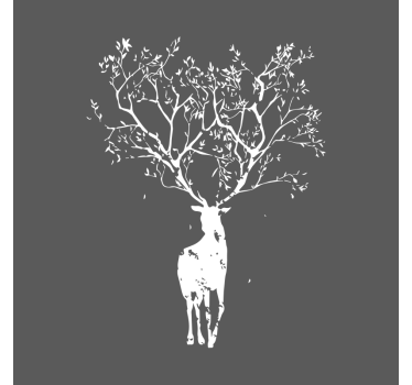 Rullgardin vardagsrum träd stag - Tenstickers