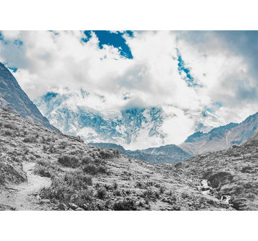 Rullgardin vardagsrum snöiga salkantay pass - Tenstickers