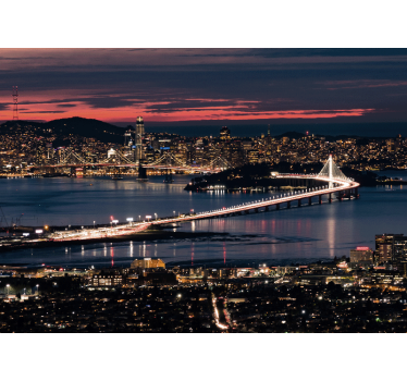 Rullgardin vardagsrum san francisco på kvällen - Tenstickers