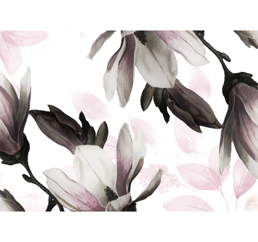 Rullgardin vardagsrum glamourstil blommig variation - Tenstickers
