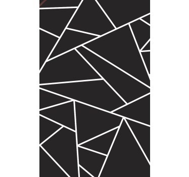 Rullgardin vardagsrum klassisk svart vit mosaik - Tenstickers