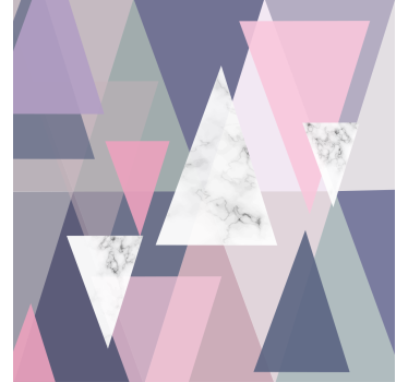 Rullgardin vardagsrum 3d väggkonst trianglar - Tenstickers