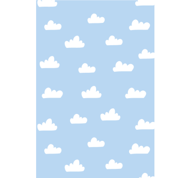 Blå himmel moln rullgardin - Tenstickers