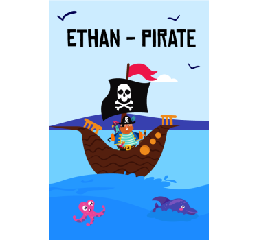 Piratbåt personlig persienner - Tenstickers