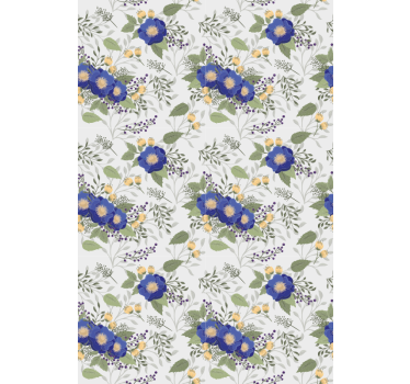 Multiflowers klassisk rullgardin - Tenstickers