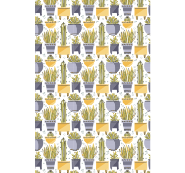 I krukor kaktus rullgardin - Tenstickers