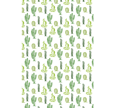 Grön taggig kaktus rullgardin - Tenstickers