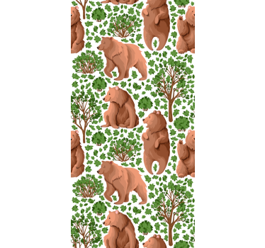 Med fauna träd djur rullgardin - Tenstickers