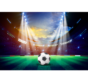 Fotbollsstadion rullgardin fotboll - Tenstickers