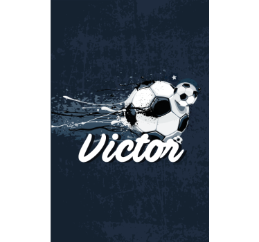 Original design med namn rullgardin fotboll - Tenstickers