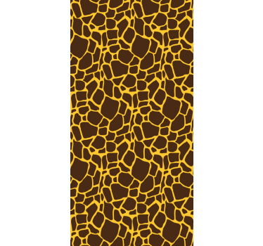 Giraff tryck djur rullgardin - Tenstickers
