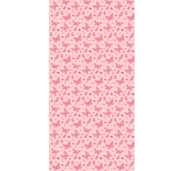 Rosa fjärilar barn rullgardin - Tenstickers