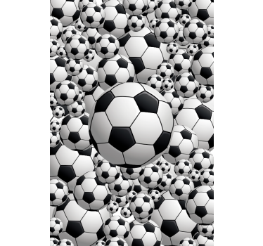 Poäng vit fotbollssport rullgardin - Tenstickers