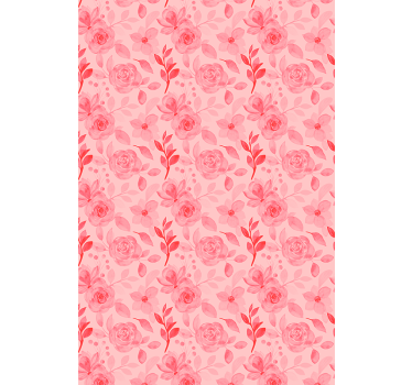 Romantiska rosmönster Rullgardin blommig - Tenstickers