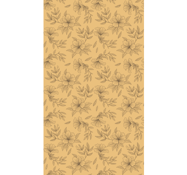Vackra siluettblommor och plantera rullgardiner - Tenstickers
