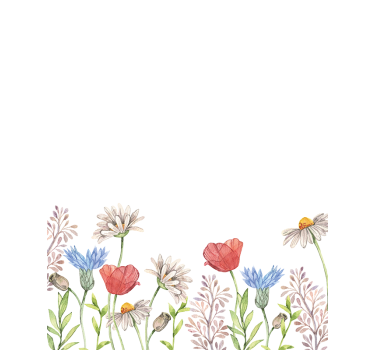 Akvarell vårblommor och rullande rullgardiner - Tenstickers
