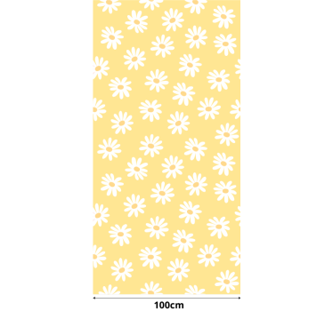 Daisy blommor för spädbarn modern rullgardin - Tenstickers