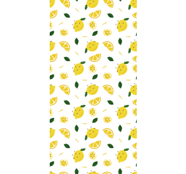 Citron och skivor av citron modern rullgardin - Tenstickers
