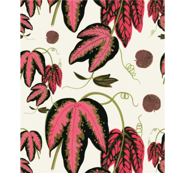 Maranta mönster blomma rullgardin - Tenstickers
