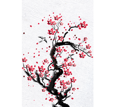 Japansk bläck kultur original rullgardin - Tenstickers