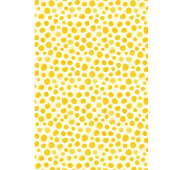 Akvarellgula prickar originalgardin - Tenstickers