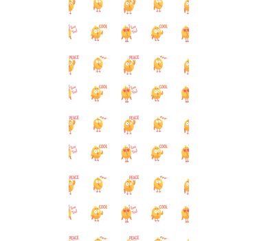 Rolig baby kyckling djur rullgardin - Tenstickers