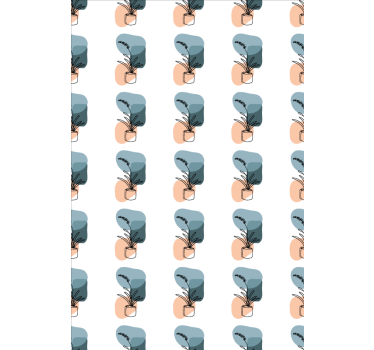 Minimalistisk orkidédesign Rullgardin blommig - Tenstickers