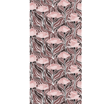 Eleganta beige mönster Rullgardin blommig - Tenstickers