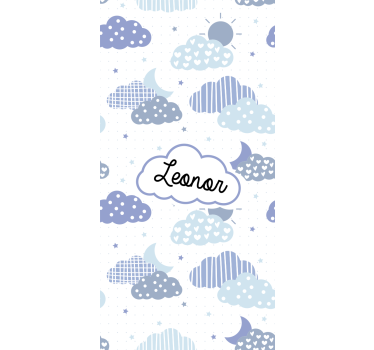 Moln med dods personlig rullgardin - Tenstickers