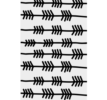 Svarta pilar mönster nordisk rullgardin - Tenstickers