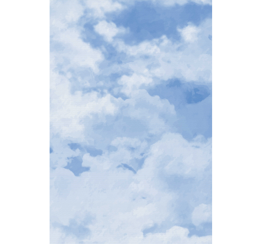 Ljusblå himmel textur moln rullgardin - Tenstickers