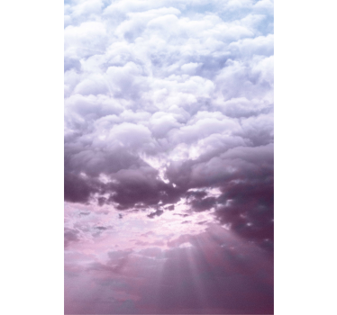 Realistisk himmel med solljus moln rullgardin - Tenstickers