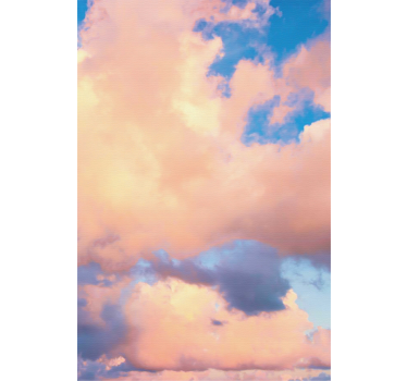 Ljusblå och rosa himmel moln rullgardin - Tenstickers