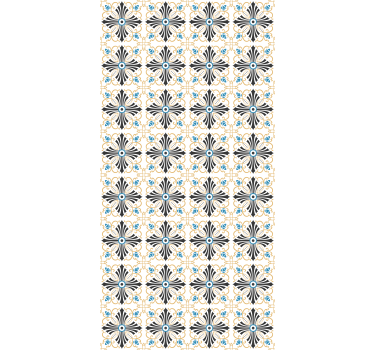 Vintage cross spiral design mer vintage rullgardin - Tenstickers