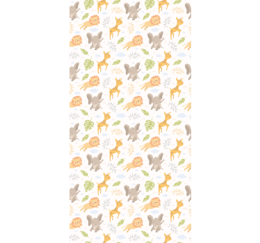 Nordic minimalistic safari kids rullgardin - Tenstickers