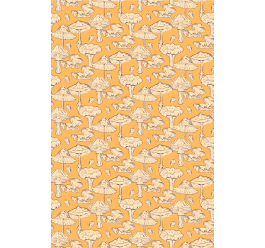 Svamp mönster design Rullgardin blommig - Tenstickers