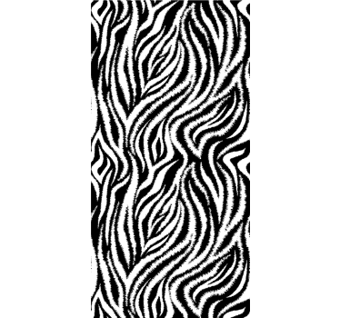 Klassisk oregelbunden svart och vit zebra djur rullgardin - Tenstickers