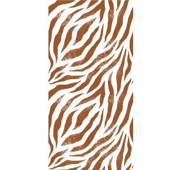 Brun zebra animal print animal rullgardin - Tenstickers