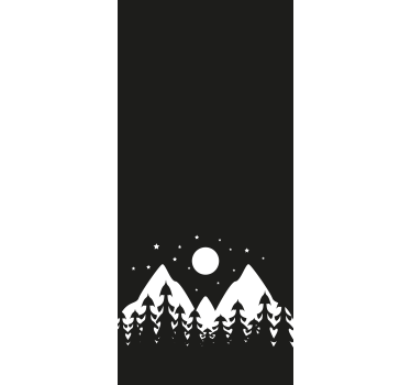 Berg med tallar och gräs original persienn - Tenstickers