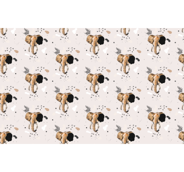 Fantastisk svartvitt elefant djurRullgardin - Tenstickers