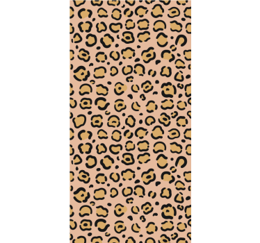 Leopard pastellfärg print barn rullgardin - Tenstickers