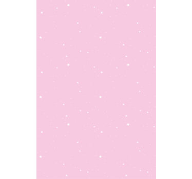 Vita stjärnor rosa bakgrund barn rullgardin - Tenstickers